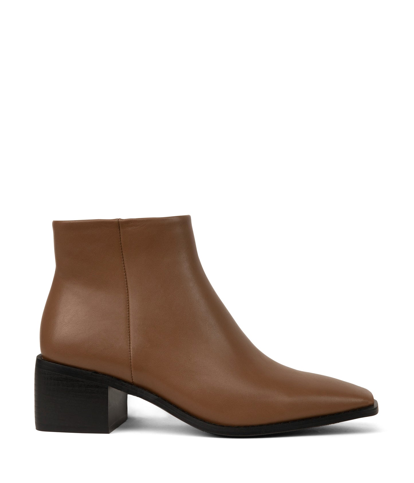 JOO Women's Vegan Heeled Booties | Color: Brown - variant::pecan