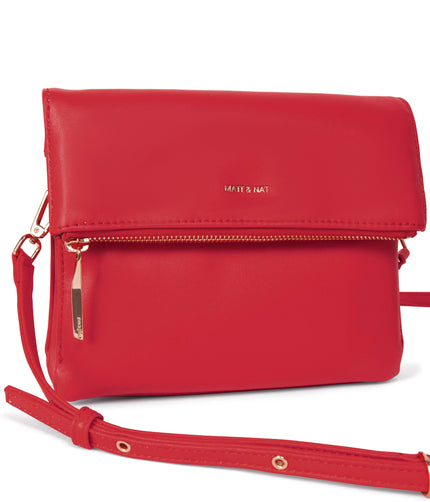 HILEY Vegan Crossbody Bag - Sol | Color: Red - variant::sorbet