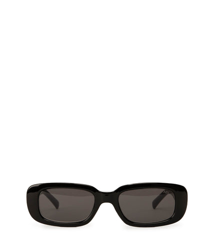KIIN-2 Recycled Rectangle Sunglasses | Color: Black, Grey - variant::black