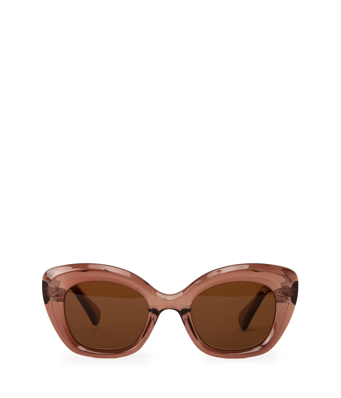 RAKEL-2 Recycled Cat-Eye Sunglasses | Color: Brown - variant::brown