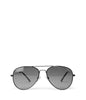 SADIE Metal Aviator Sunglasses | Color: Black, Grey - variant::black