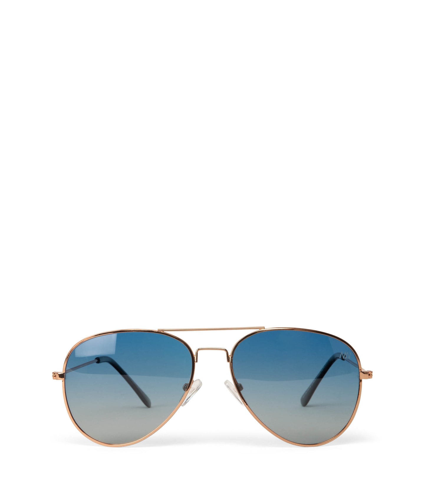 SADIE Metal Aviator Sunglasses | Color: Pink Gold, Blue - variant::rgoblu