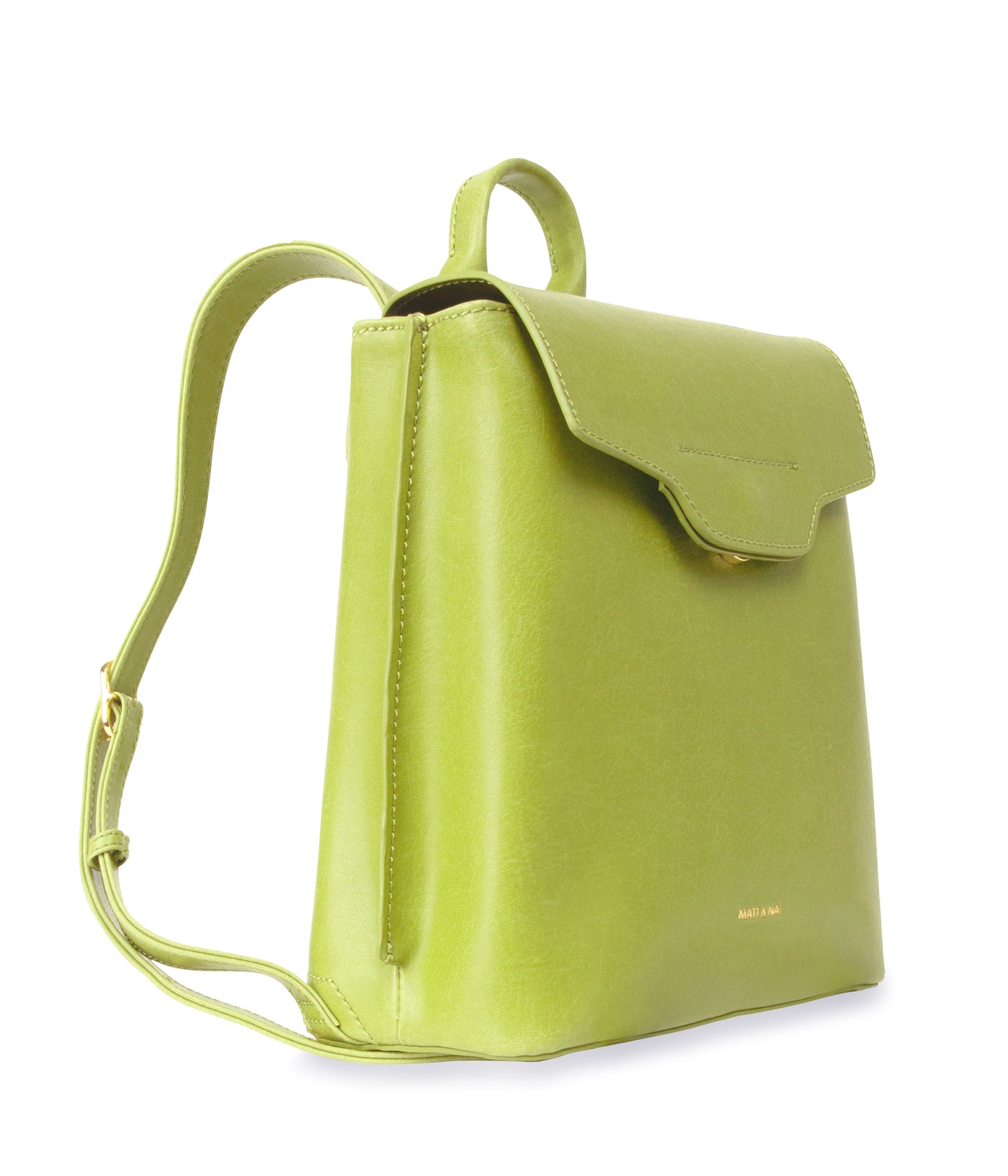 CHELLE Small Vegan Backpack - Vintage | Color: Green - variant::honeydew