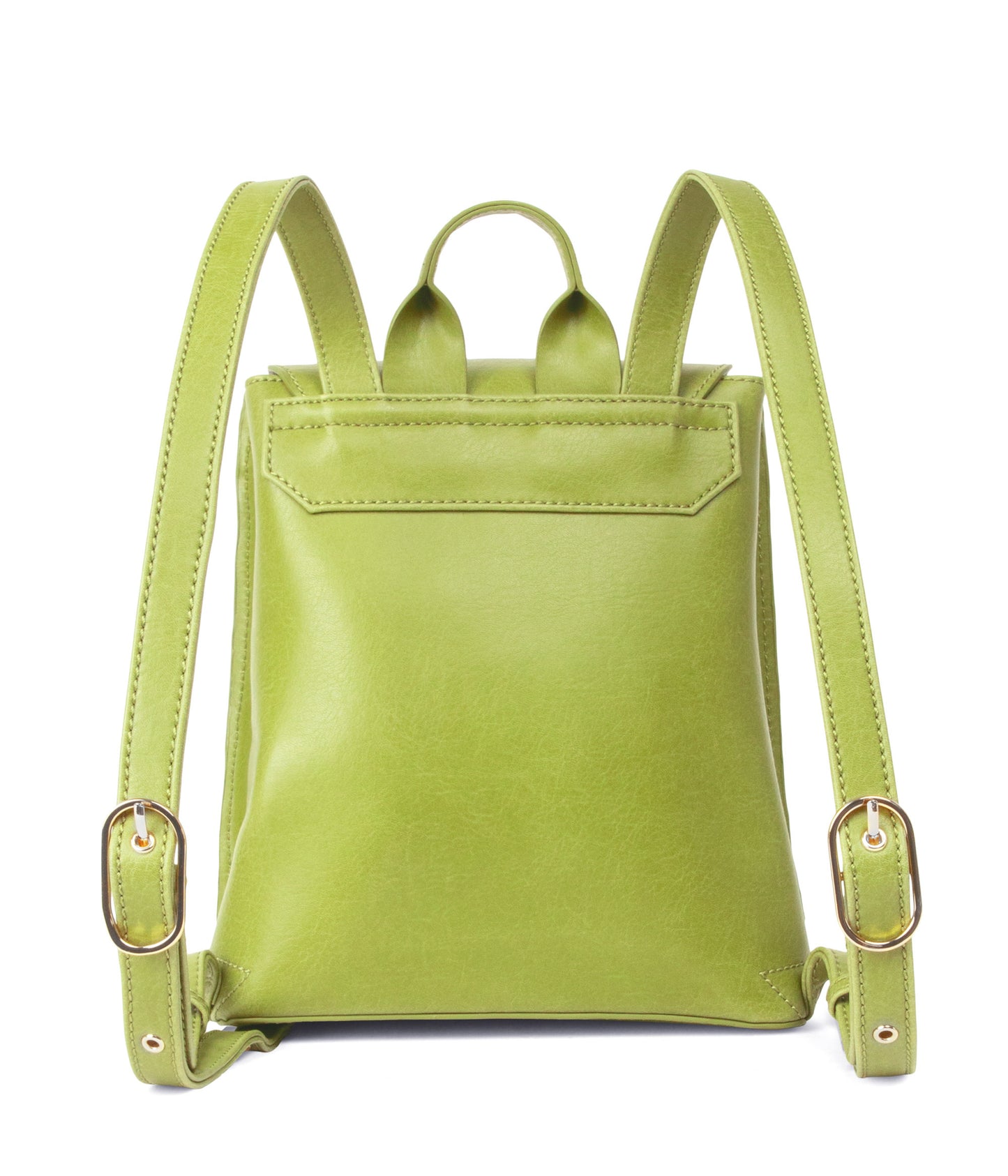 CHELLE Small Vegan Backpack - Vintage | Color: Green - variant::honeydew