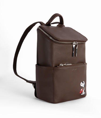 BRAVESMP Small Vegan Backpack – Color: Brown - variant::decaf