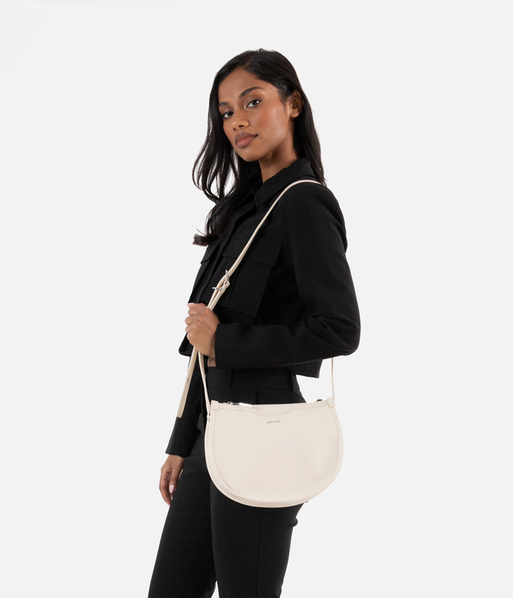 CHARLIE Vegan Crossbody Bag - Arbor | Color: White, Beige - variant::macadamia