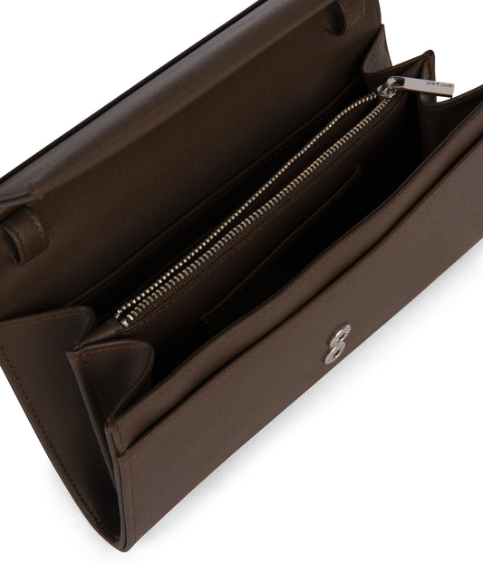 LETTE Vegan Wallet Crossbody Bag - Arbor | Color: Brown - variant::decaf