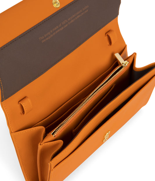 LETTE Vegan Wallet Crossbody Bag - Arbor | Color: Orange - variant::spice