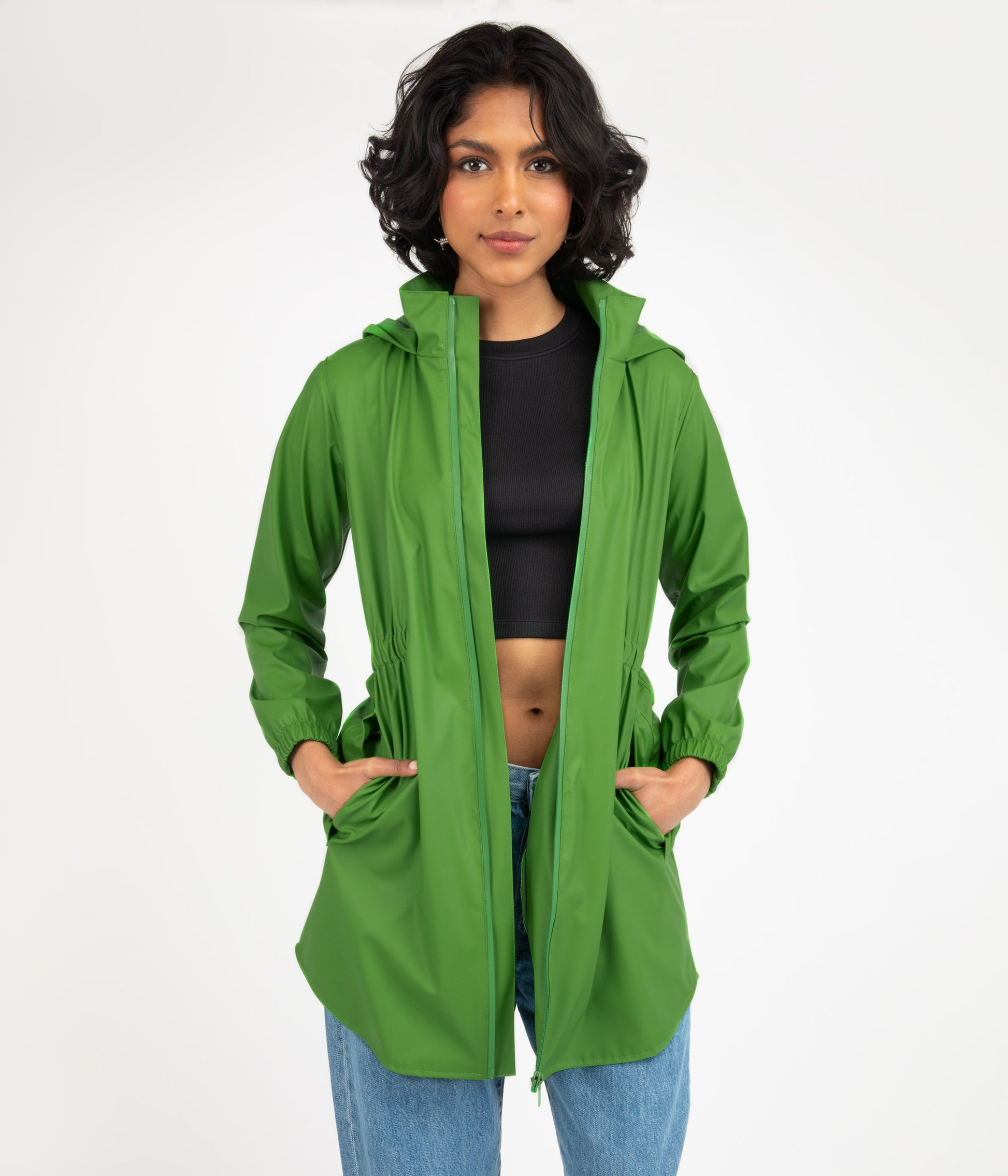 MIE Women’s Rain Jacket | Color: Green - variant::green