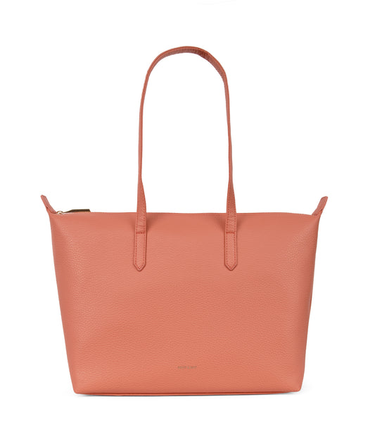 ABBI Vegan Tote Bag - Purity | Color: Orange, Pink - variant::plush