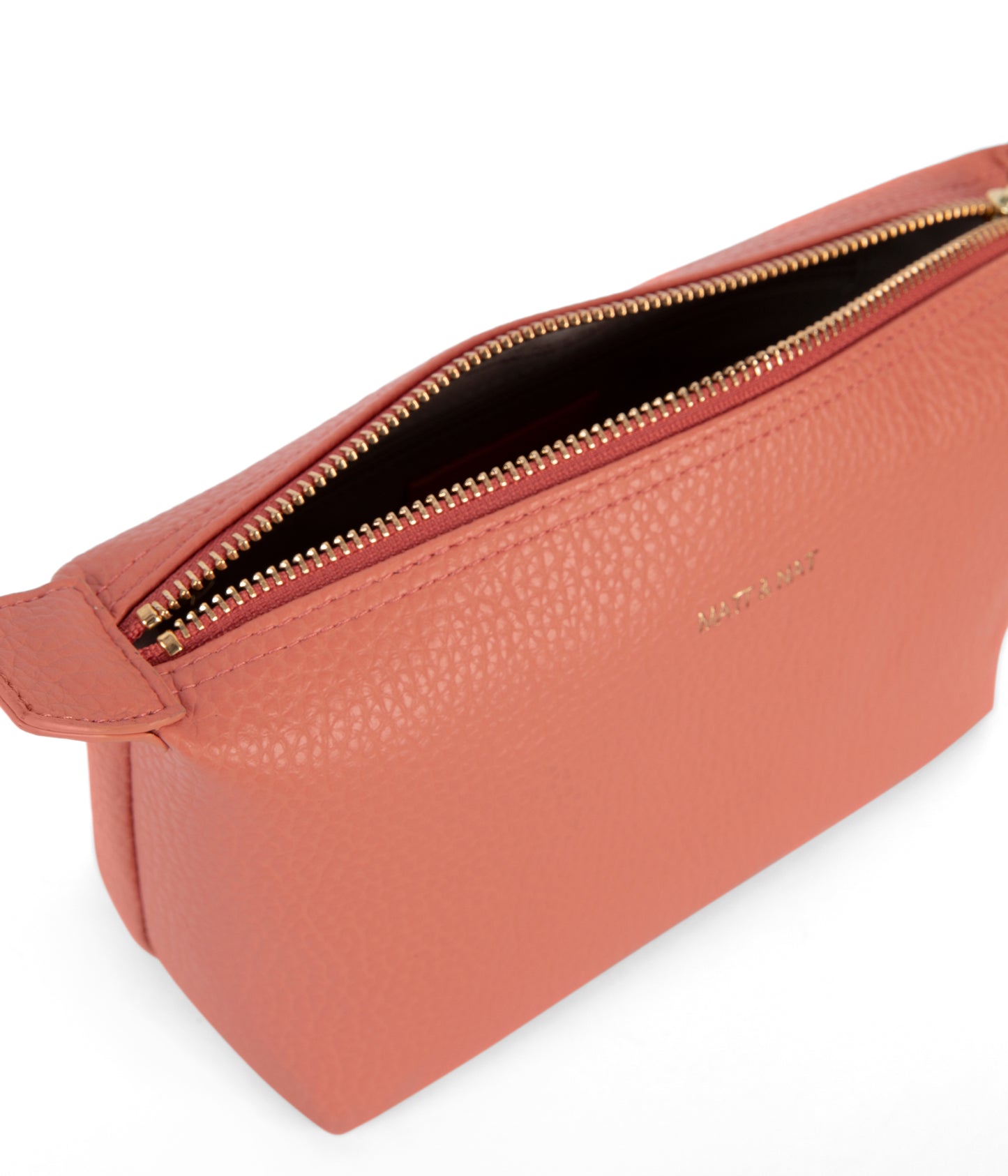 ABBI MINI Vegan Cosmetic Bag - Purity | Color: Orange, Pink - variant::plush