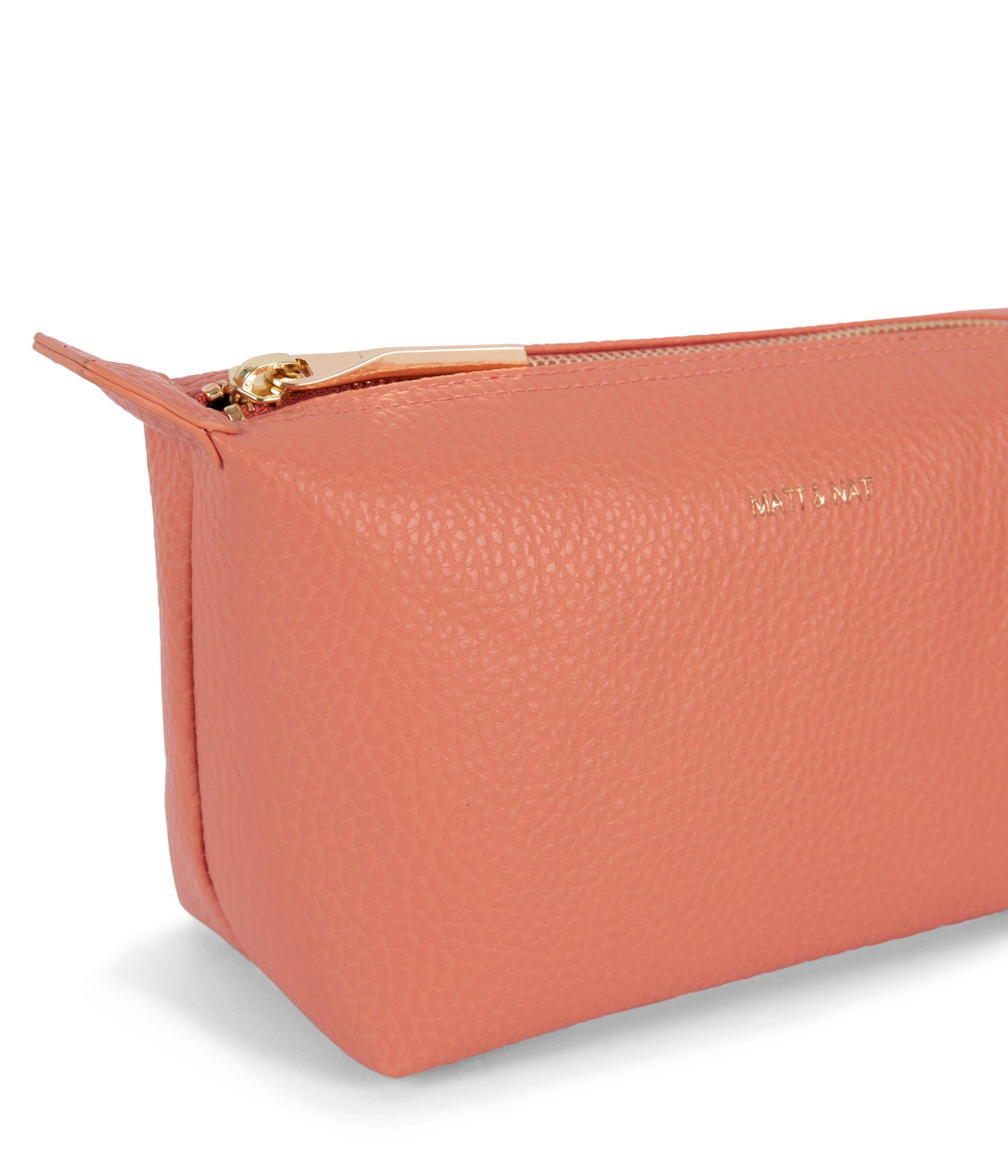 ABBI MINI Vegan Cosmetic Bag - Purity | Color: Orange, Pink - variant::plush