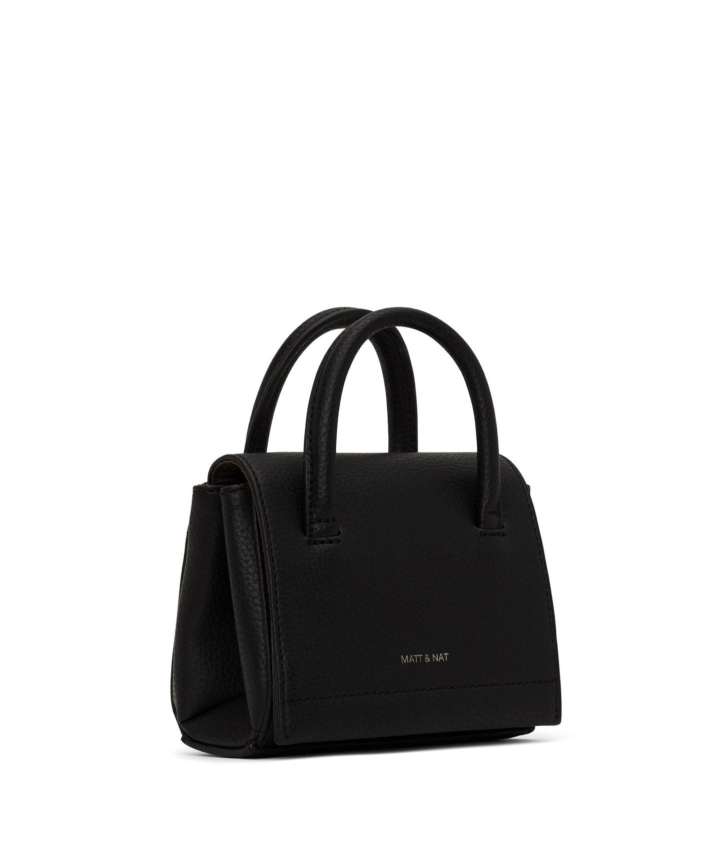 ADEL MICRO Vegan Satchel - Purity | Color: Black - variant::black