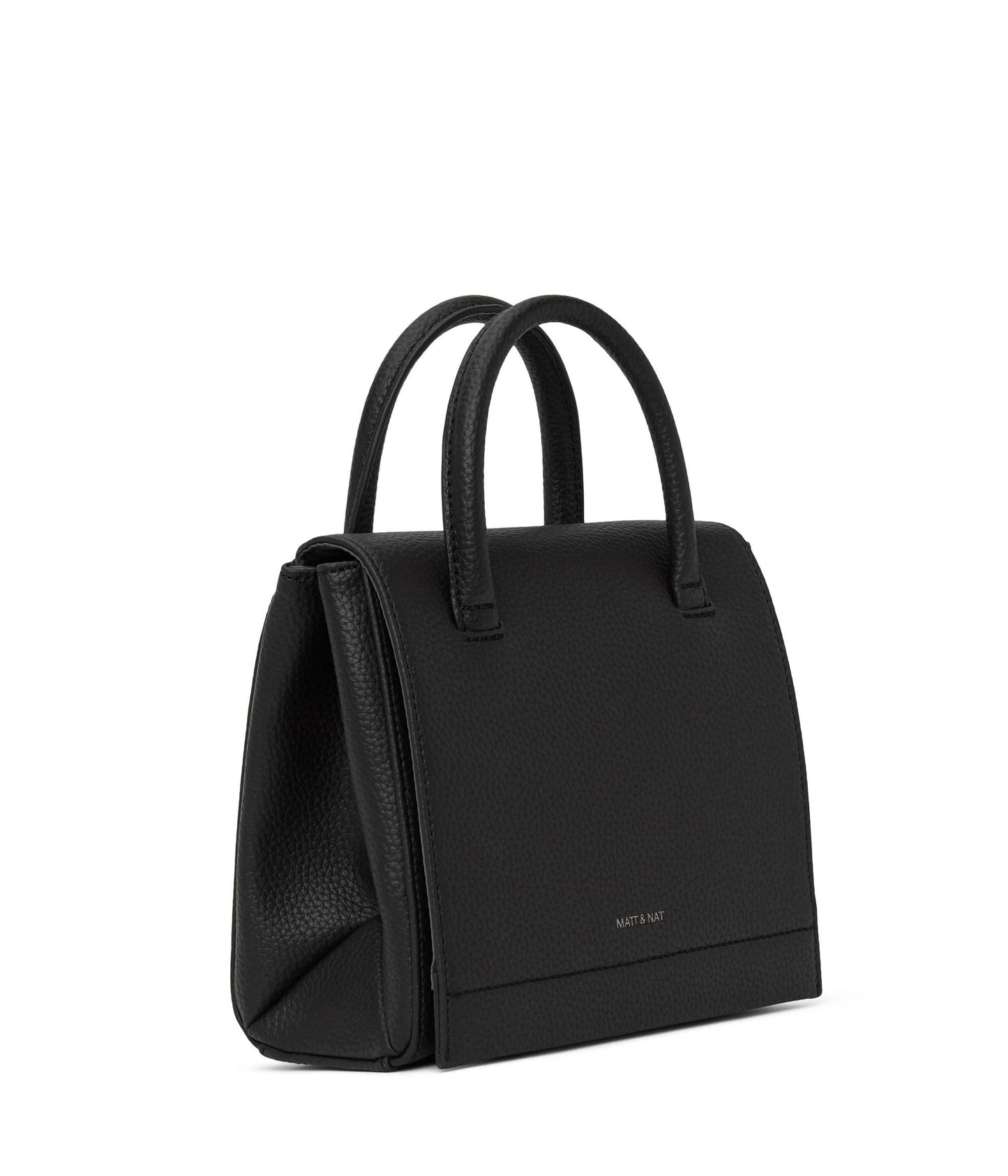 ADELSM Small Vegan Satchel - Purity | Color: Black - variant::black