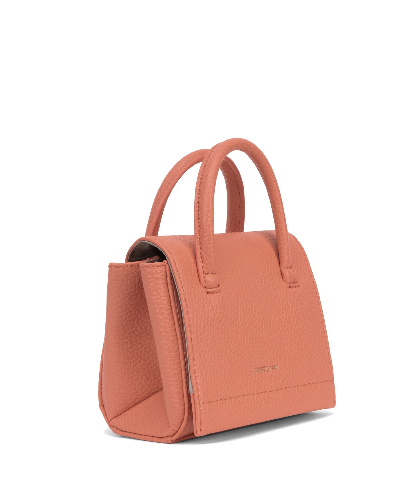 ADEL MICRO Vegan Satchel - Purity | Color: Orange, Pink - variant::plush