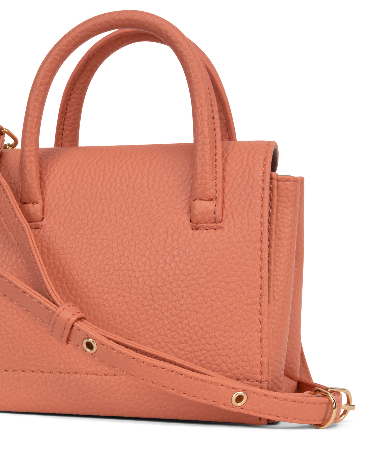 ADEL MICRO Vegan Satchel - Purity | Color: Orange, Pink - variant::plush