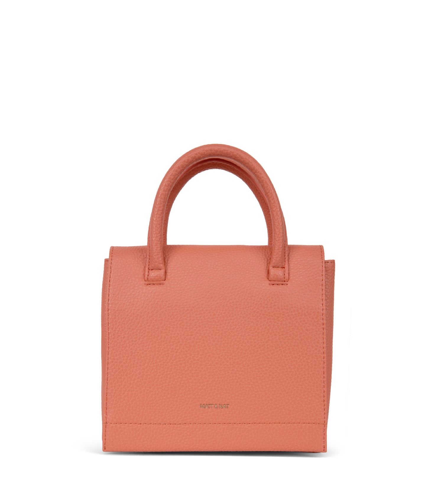 ADELSM Small Vegan Satchel - Purity | Color: Orange, Pink - variant::plush