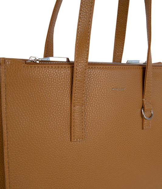 CANCI Vegan Tote Bag - Purity | Color: Tan, Brown - variant::amber