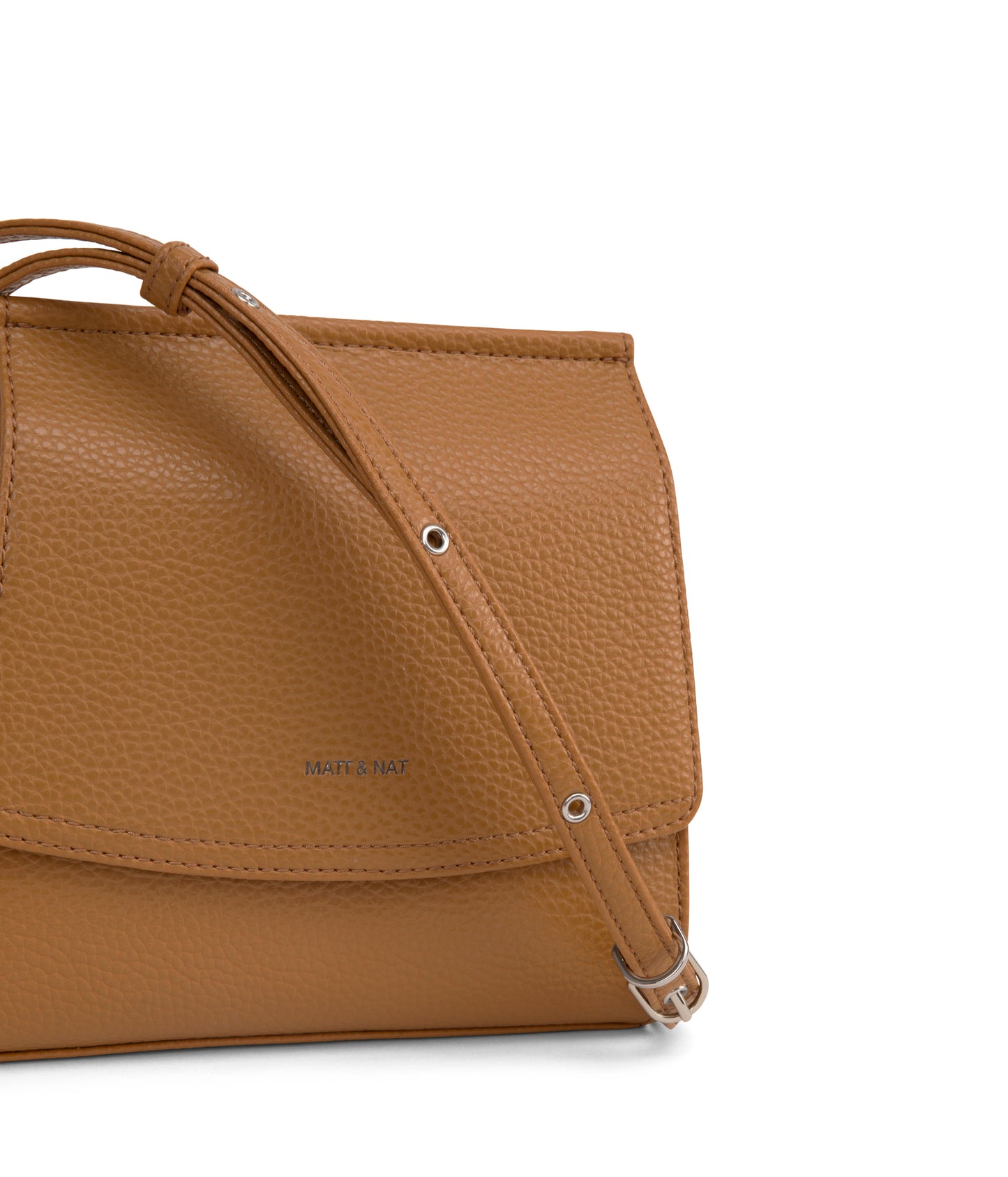 ERIKA Vegan Crossbody Bag - Purity | Color: Tan, Brown - variant::amber