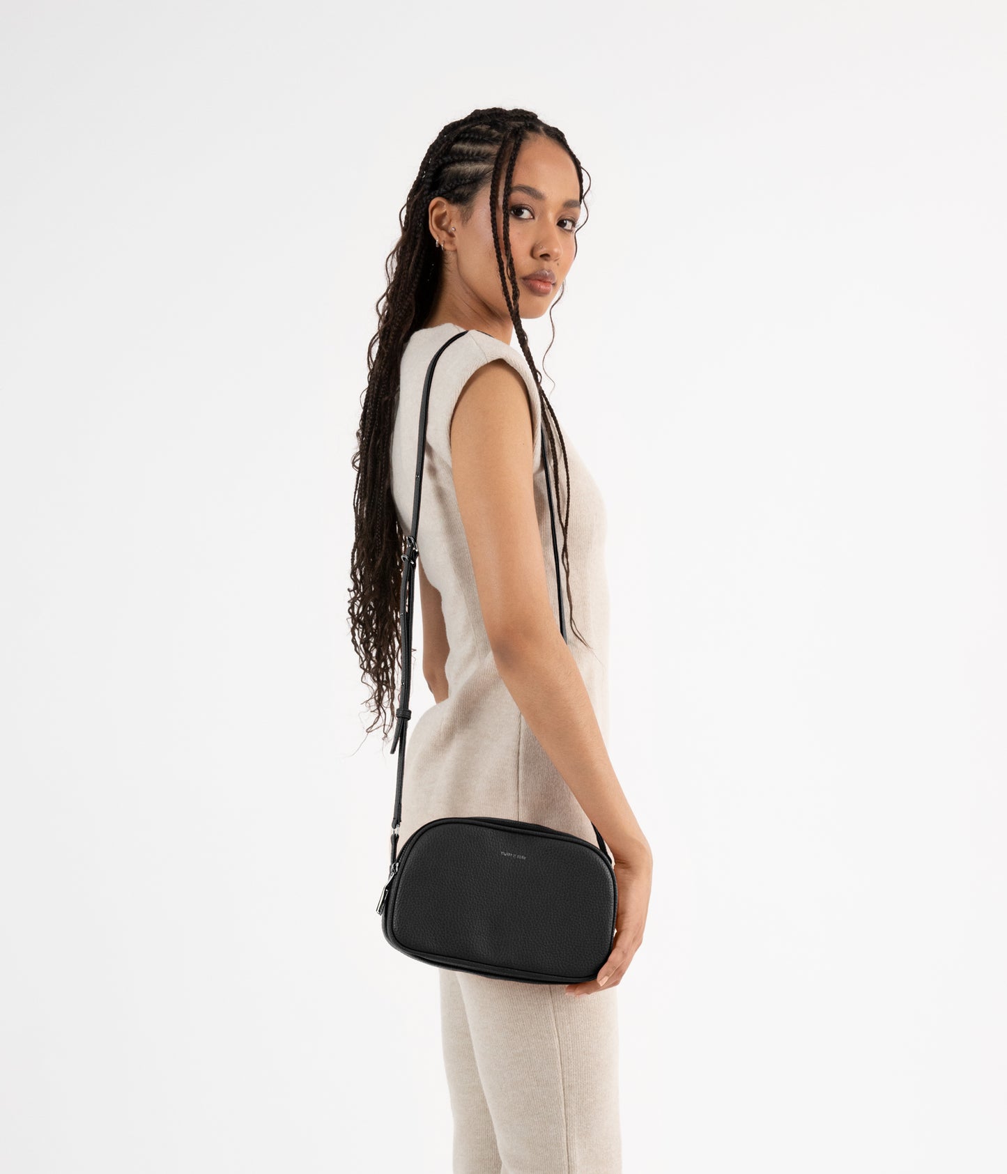 PAIR Vegan Crossbody Bag - Purity | Color: Black - variant::black