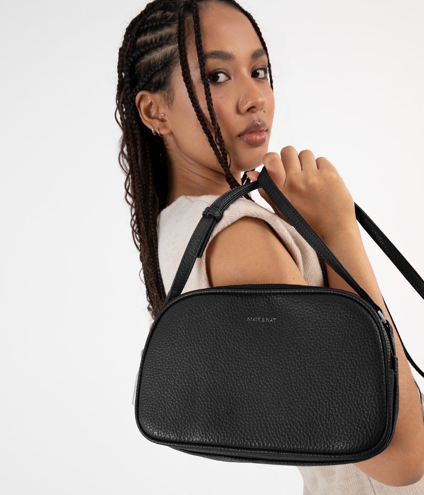 PAIR Vegan Crossbody Bag - Purity | Color: Black - variant::black