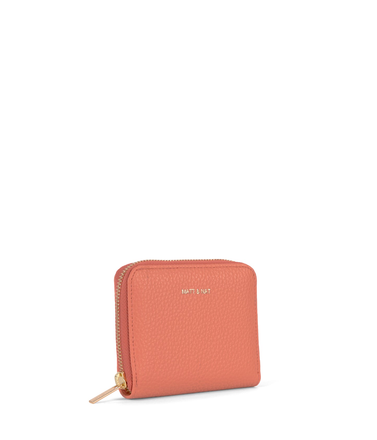 RUE Small Vegan Zip Wallet - Purity | Color: Orange, Pink - variant::plush