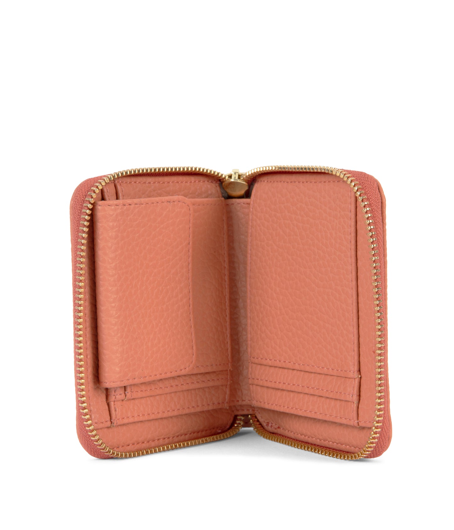 RUE Small Vegan Zip Wallet - Purity | Color: Orange, Pink - variant::plush