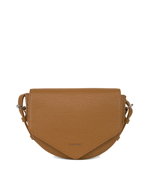 TWILL Vegan Saddle Bag - Purity | Color: Tan, Brown - variant::amber
