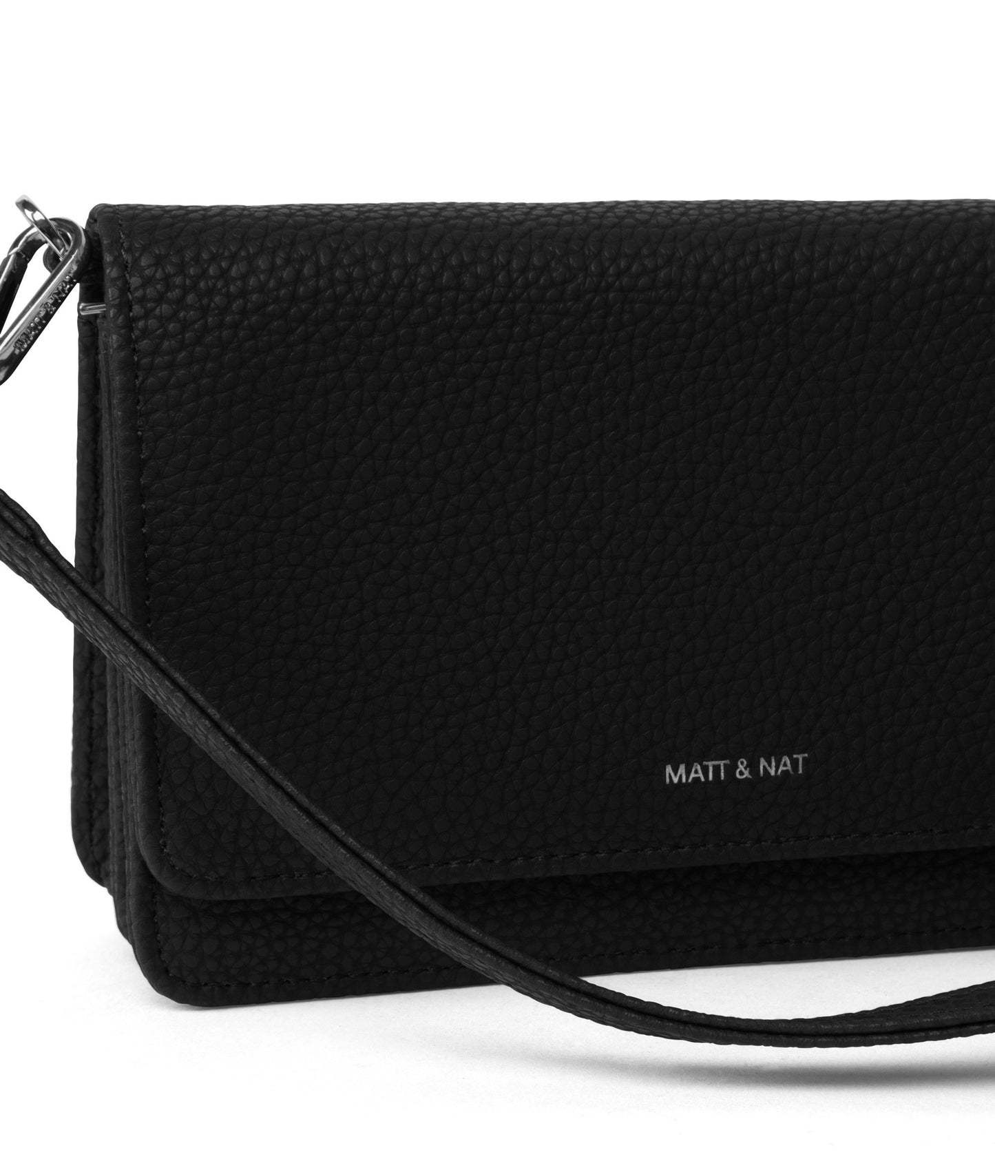 BEE Vegan Crossbody Bag - Purity | Color: Black - variant::black