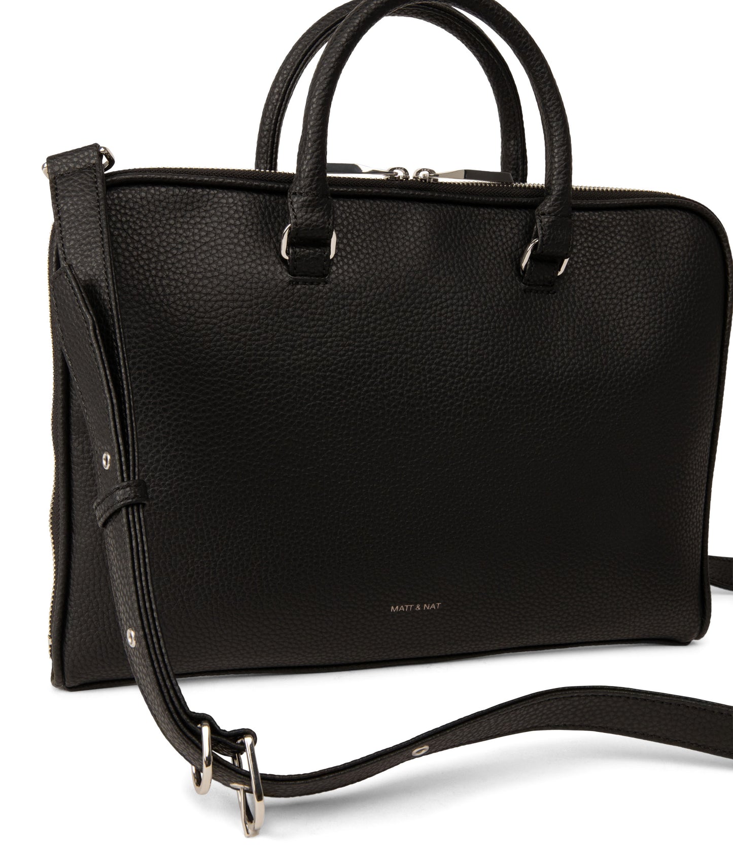 BELEM Vegan Briefcase - Purity | Color: Black - variant::black