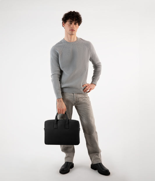 BELEM Vegan Briefcase - Purity | Color: Grey - variant::shade