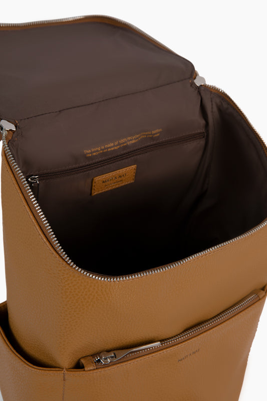 BRAVE Vegan Backpack - Purity | Color: Tan, Brown - variant::amber