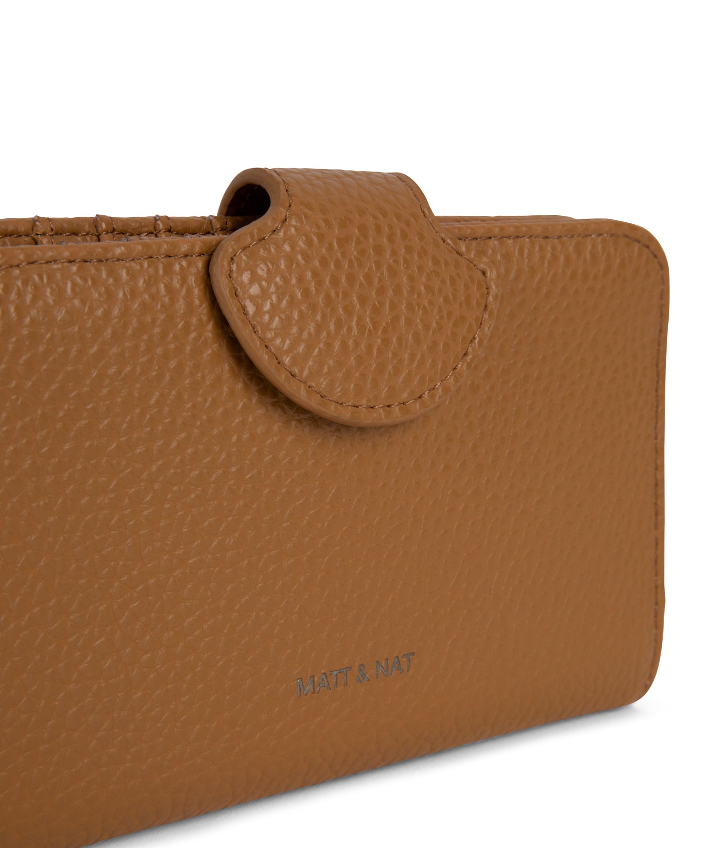 FLOATSM Small Vegan Wallet - Purity | Color: Tan, Brown - variant::amber