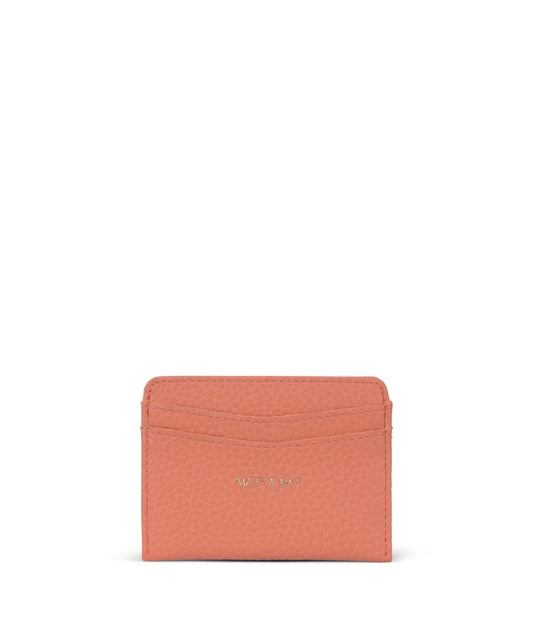 JUNYA Vegan Card Holder - Purity | Color: Orange, Pink - variant::plush