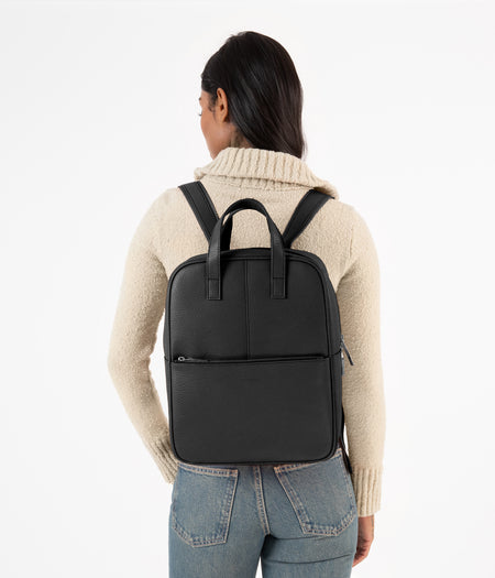 THEBE Vegan Backpack - Purity | Color: Black - variant::black