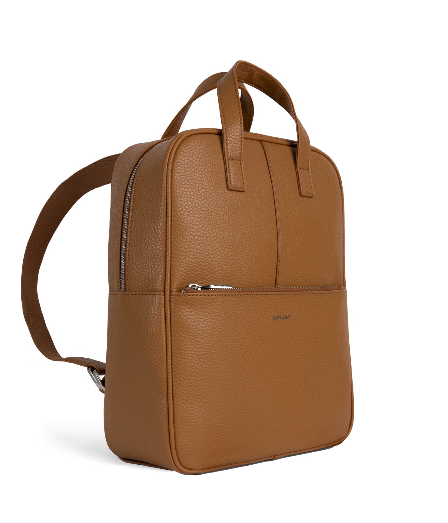 THEBE Vegan Backpack - Purity | Color: Tan, Brown - variant::amber