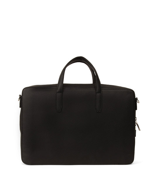 TOM Vegan Briefcase - Purity | Color: Black - variant::black