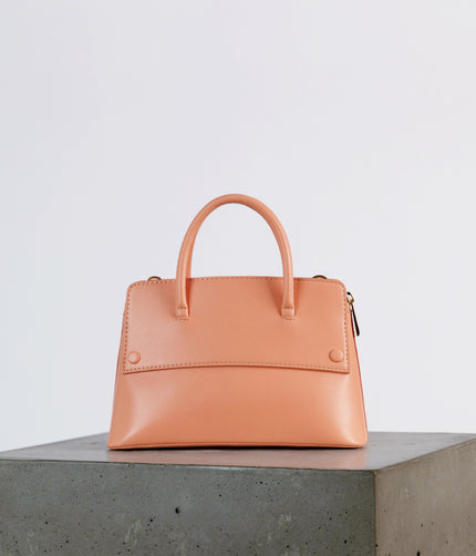 SILVA SM Small Vegan Satchel - UPPEAL™ | Color: Orange - variant::lustre