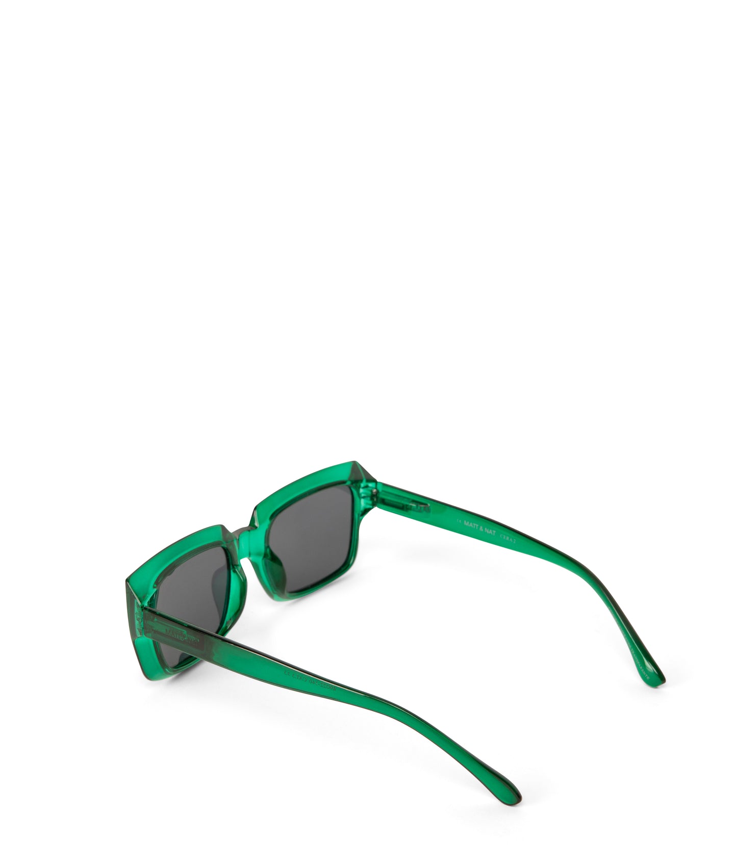 CERA-2 Recycled Rectangle Sunglasses | Color: Green, Grey - variant::emerald