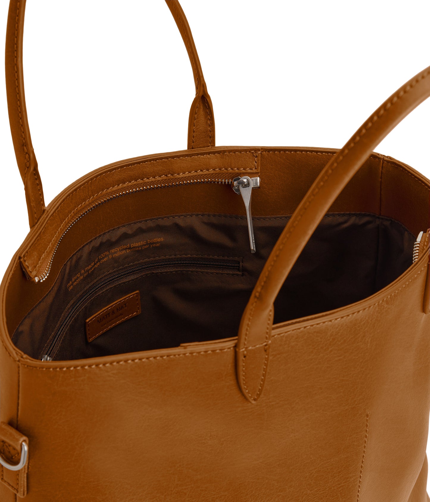 CURB Vegan Tote Bag - Vintage | Color: Brown - variant::chili