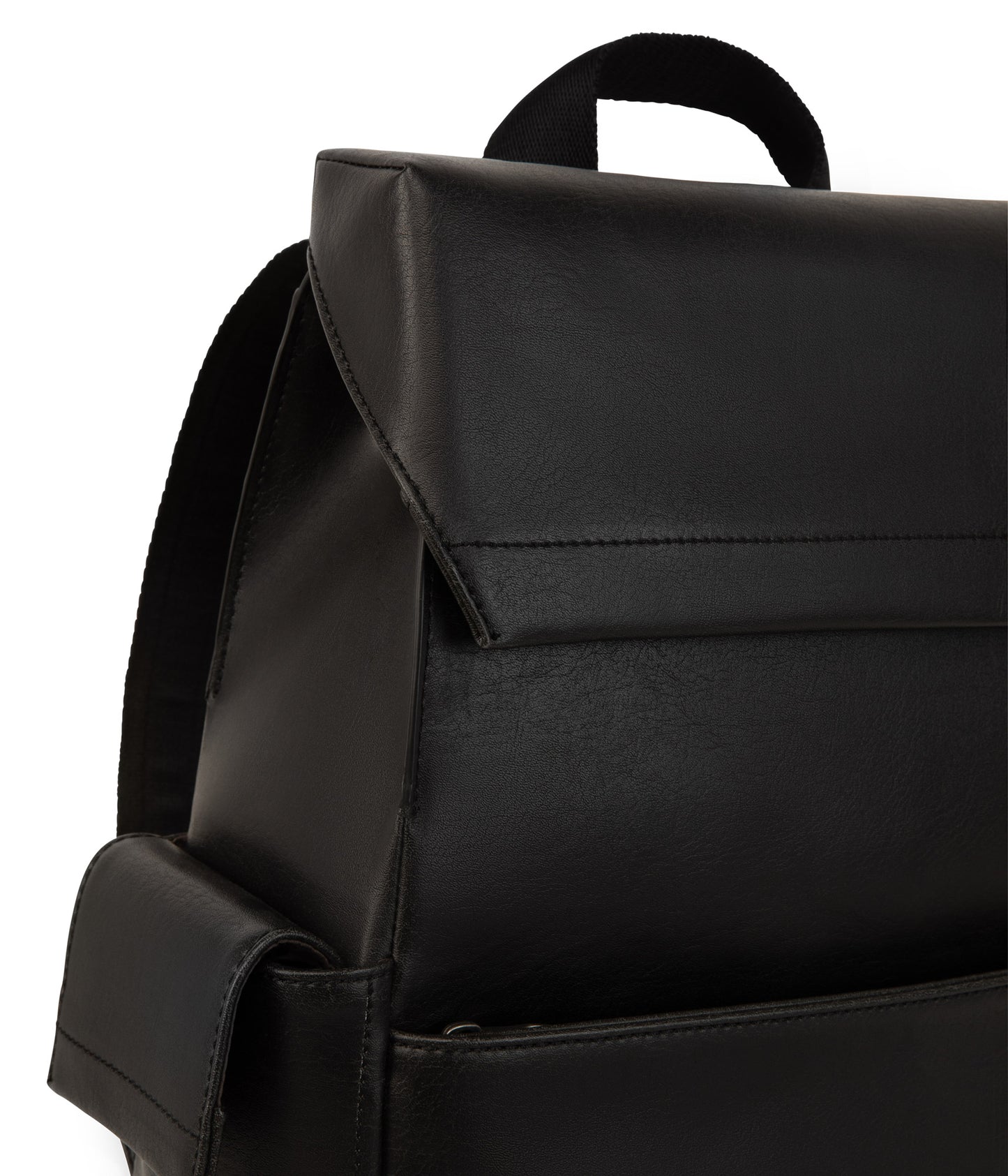 MIKAL Vegan Backpack - Vintage | Color: Black - variant::black