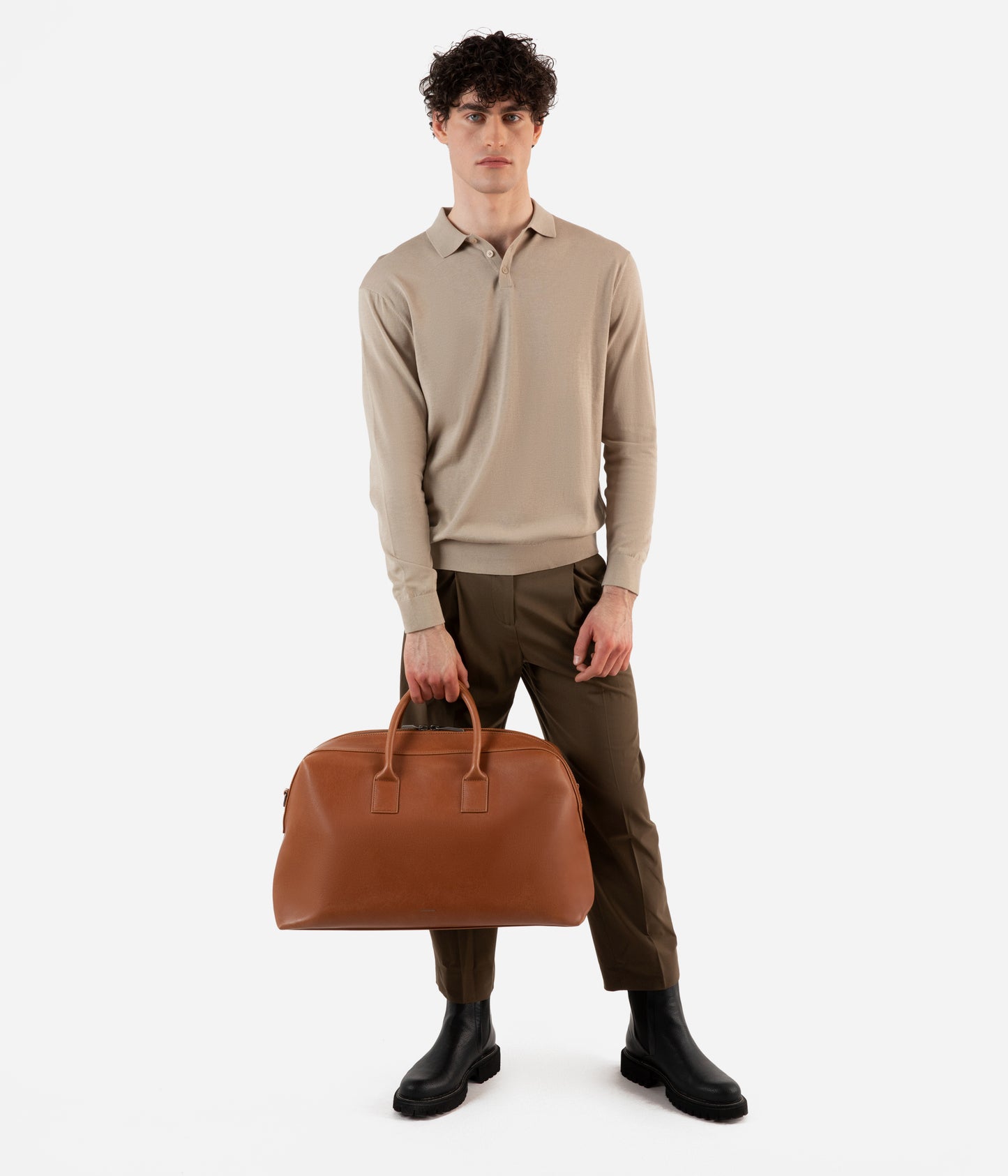 ANDRO Vegan Weekender Bag - Vintage | Color: Brown - variant::chili