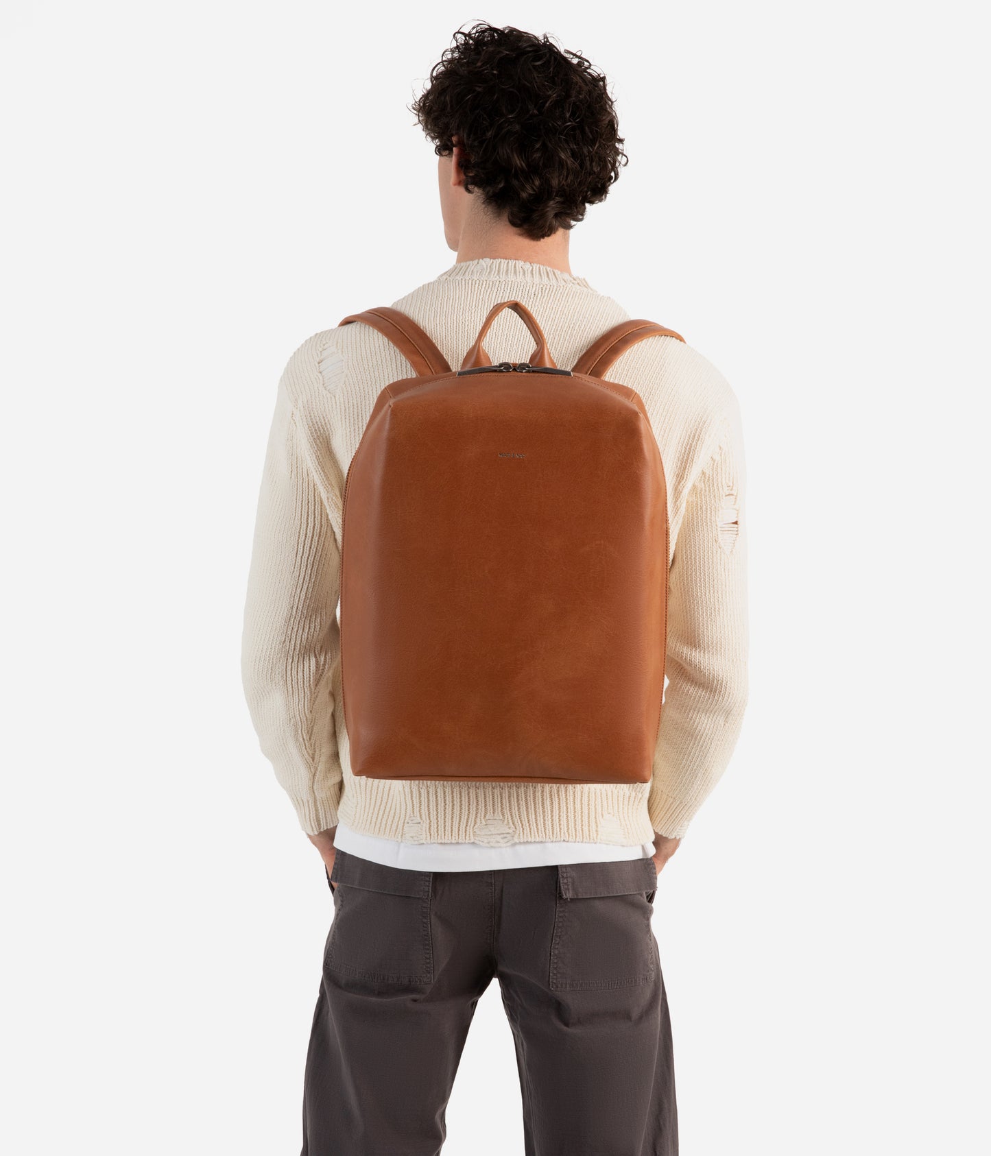 BREMEN Vegan Backpack - Vintage | Color: Brown - variant::chili