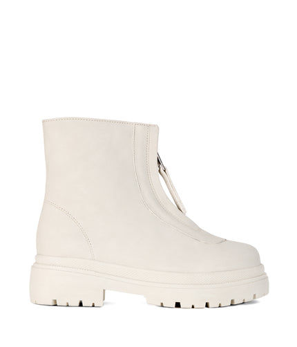 OPAL Women's Vegan Ankle Boots | Color: White - variant::off white