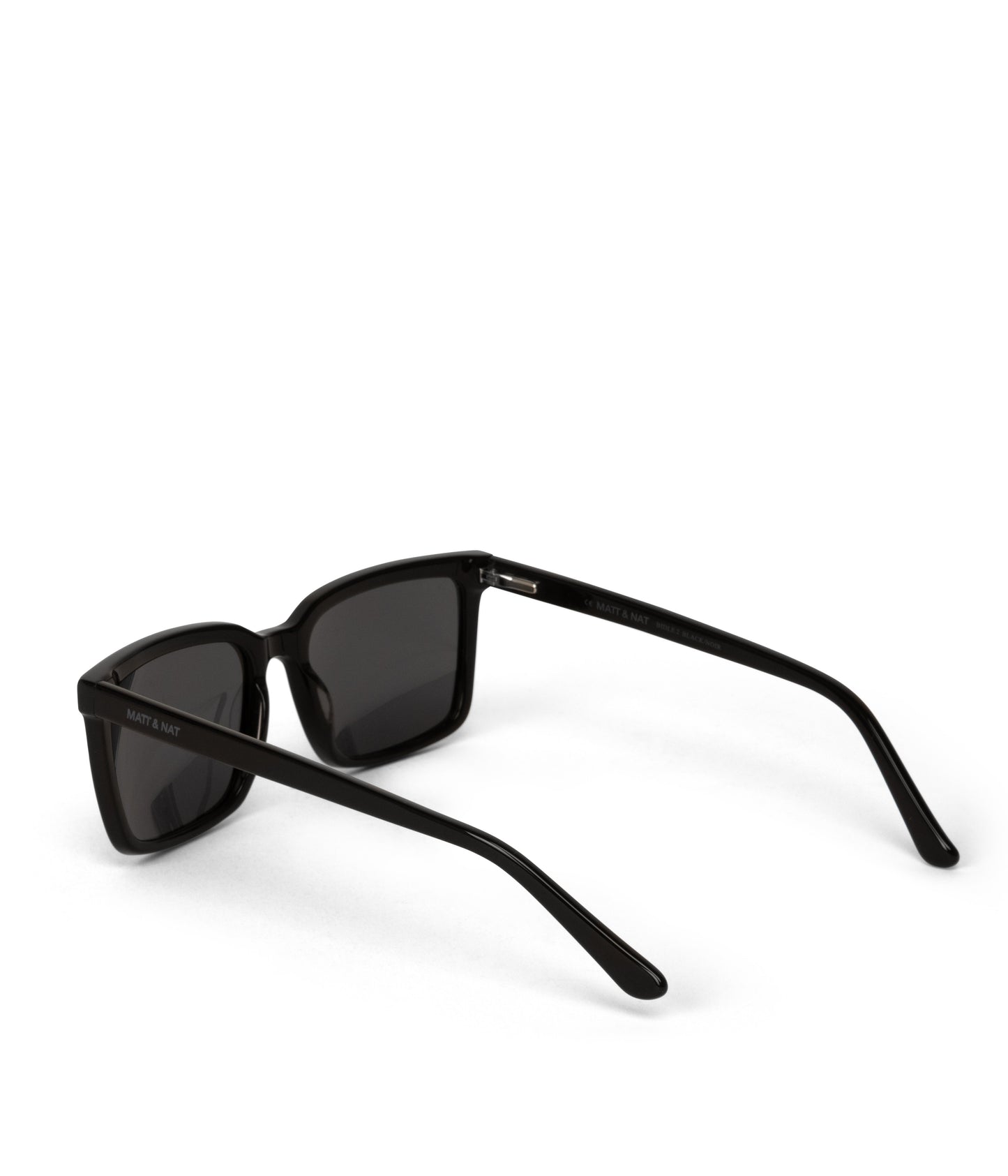 BIDLE-2 Recycled Rectangle Sunglasses | Color: Black - variant::black