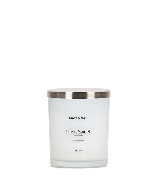 LIFE IS SWEET - Candle | Color: White - variant::white