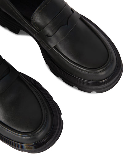 DIDO Women's Vegan Loafer| Color: Black - variant::black