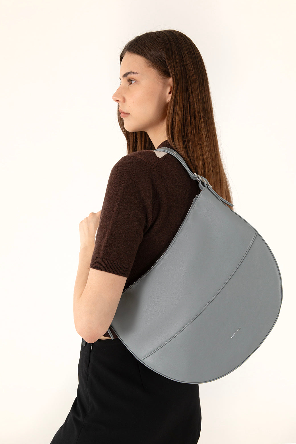 ESTHER Vegan Hobo Bag - Forum | Color: Blue - variant::navy