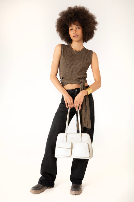 Imena Vegan Tote Bag - Forum | Color: White - variant::cloud