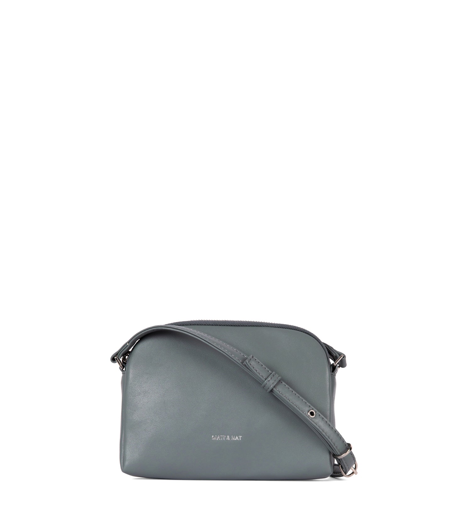 KRISTY Slim Vegan Crossbody Bag - Forum | Color: Grey - variant::dolphin